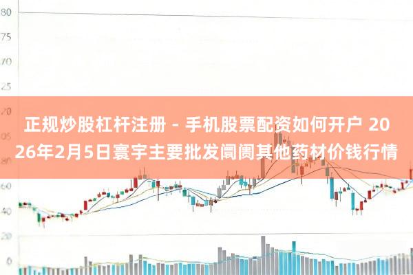 正规炒股杠杆注册 - 手机股票配资如何开户 2026年2月5日寰宇主要批发阛阓其他药材价钱行情